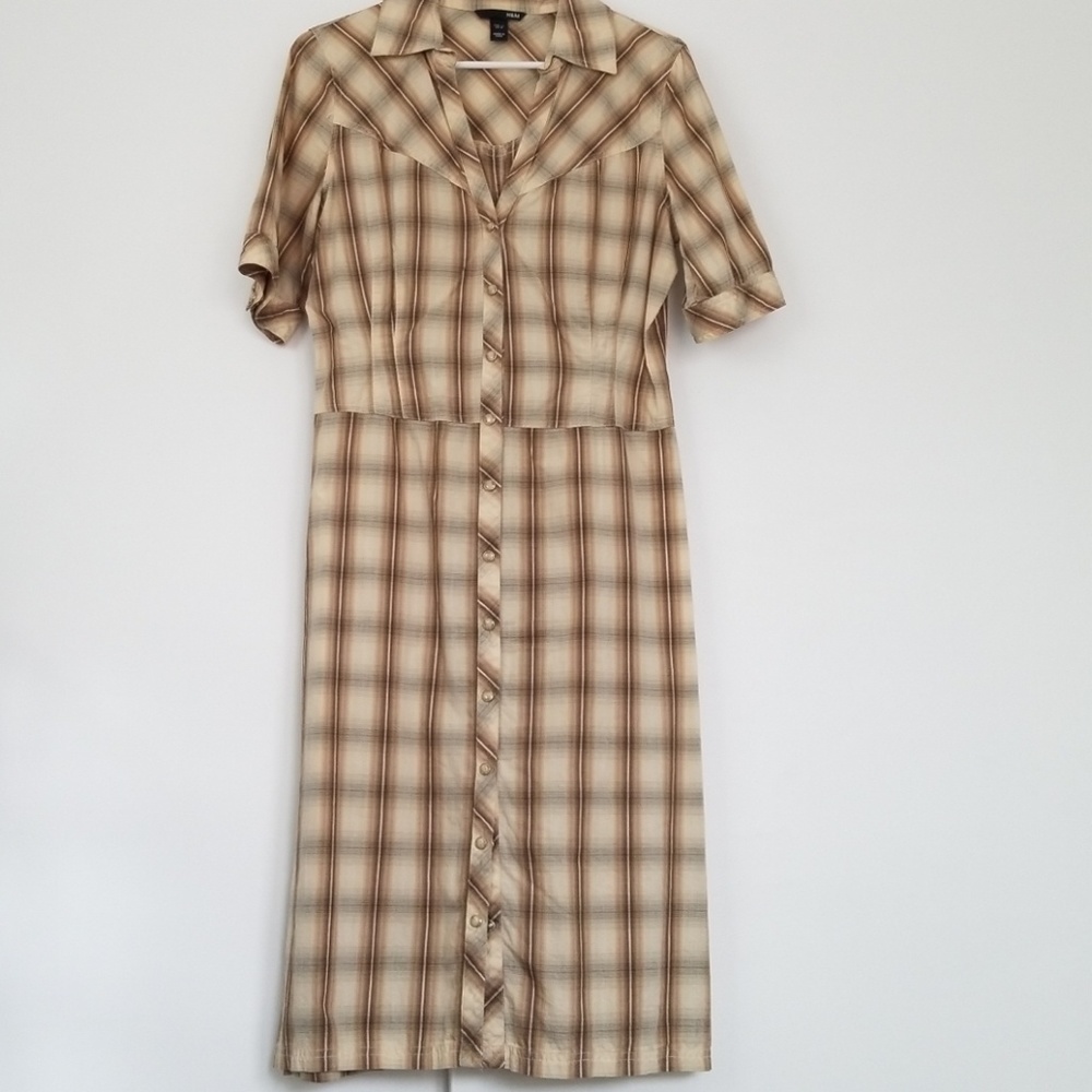 H&M plaid dress